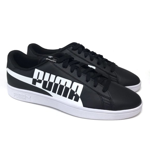 NWOB PUMA Black and White Smash v2 Max Sneakers Black and White Men’s Size 11.5 - Picture 6 of 13